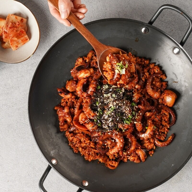 우주푸드빌몰 ,교동낙지 450g 캠핑요리 간편식 밀키트 간편조리 저녁 메뉴 덮밥  낙지볶음